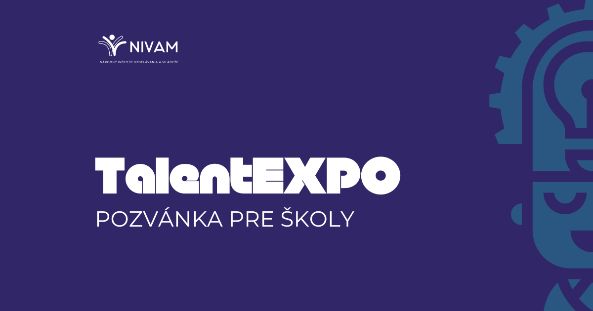 na obrázku fialový podklad a na ňom text Podujatie TalentEXPO 2024