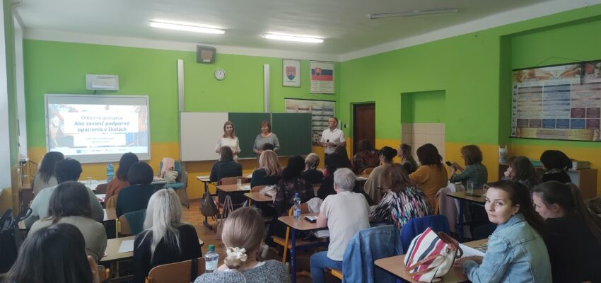 O podporných opatreniach pre deti a žiakov sa diskutovalo už na stovkách školení. Vzdelávanie v regiónoch pokračuje  