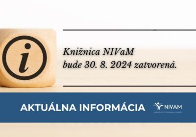 Mimoriadna zmena v prevádzke knižnice NIVaM