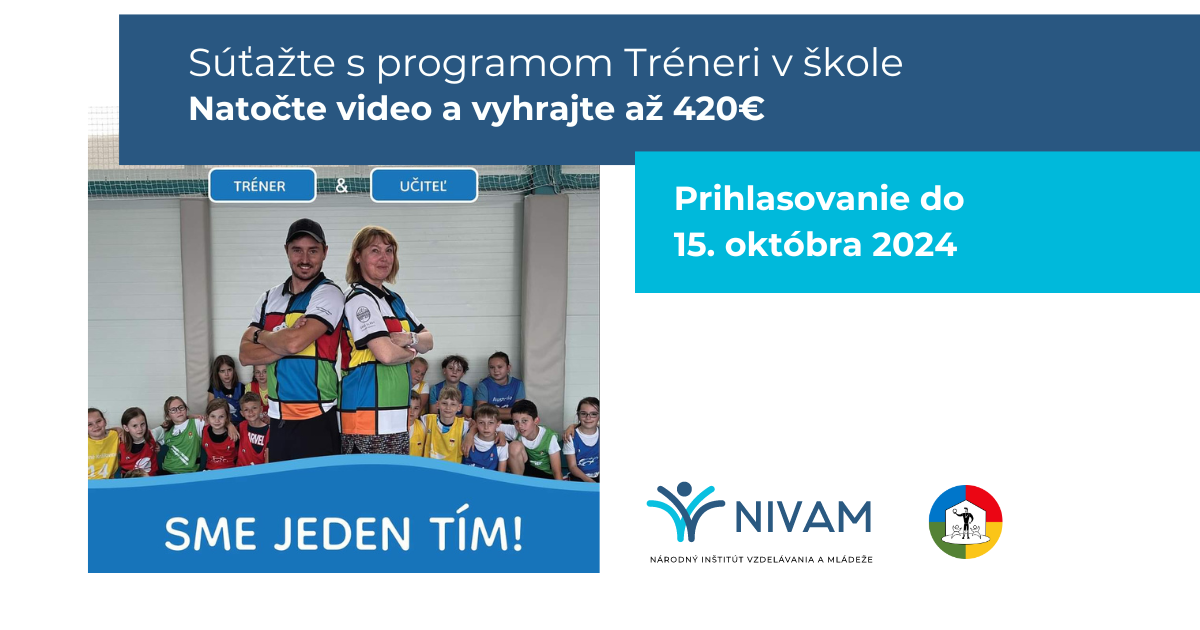Súťaž pre učiteľov v rámci programu Tréneri v škole