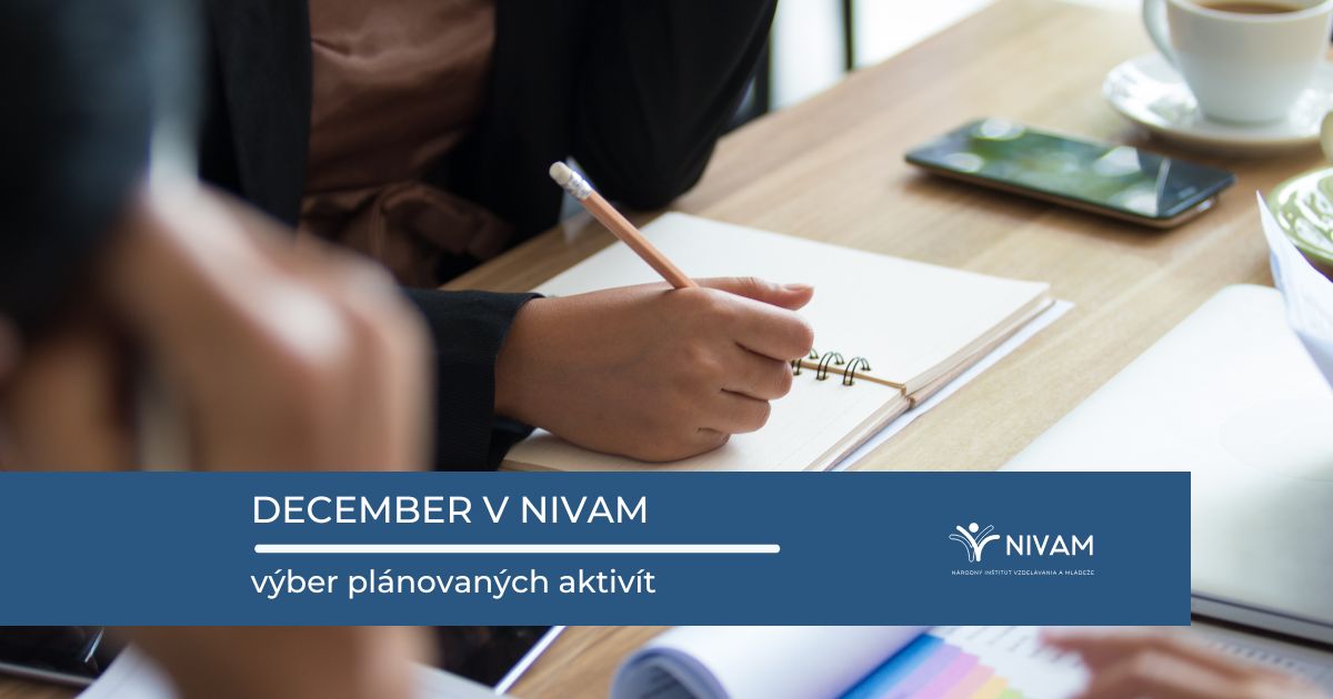 December v NIVaM | Ponuka programov vzdelávania a odborných podujatí