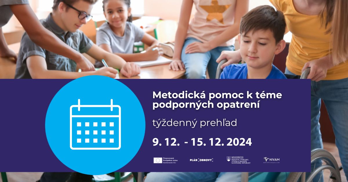 Nový systém podpory nie je o nálepkovaní problému. Efektívne pomáha deťom a žiakom zdolávať prekážky vo vzdelávaní. Aktuálna metodická pomoc upriami pozornosť aj na tento fakt 