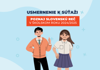 Kreslená grafika chlapca a dievčaťa, stojacich vedľa seba, nad nimi je názov súťaže.