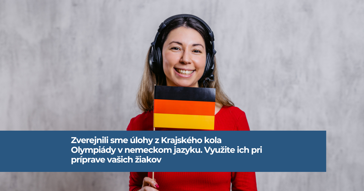 Dievča so slúchadlami na ušiach drží nemeckú vlajku