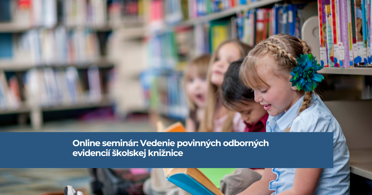 Na obrázku sedia deti na zemi v knižnici