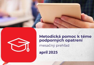 programy inovačného vzdelávania a odborné podujatia k téme podporných opatrení - apríl 2025